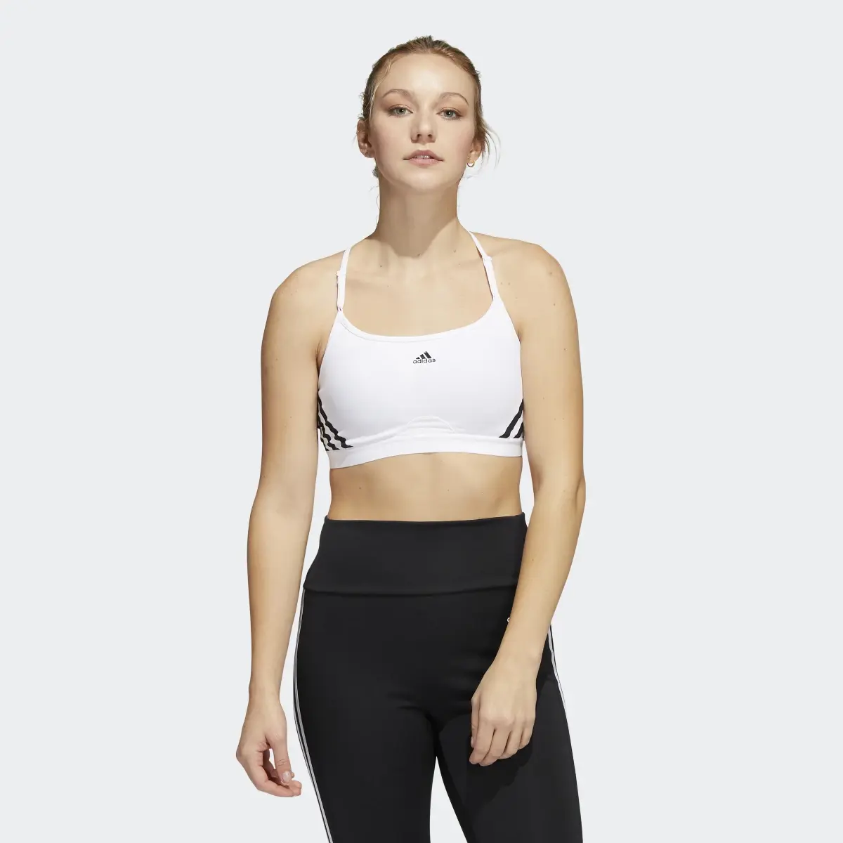 Adidas Aeroreact Training Light-Support 3-Stripes Bra. 2