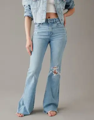 Next Level Ripped Super High-Waisted Flare Jean