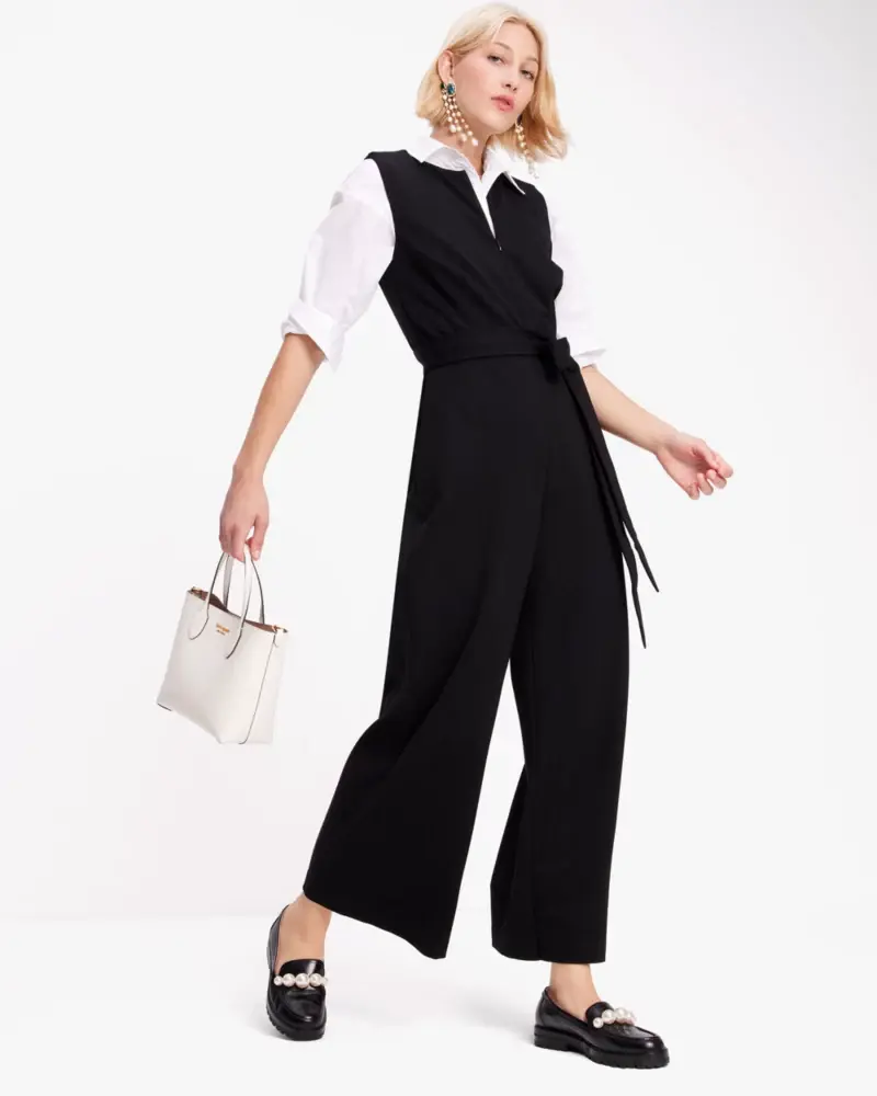 Kate Spade Sleeveless Ponte Jumpsuit. 3