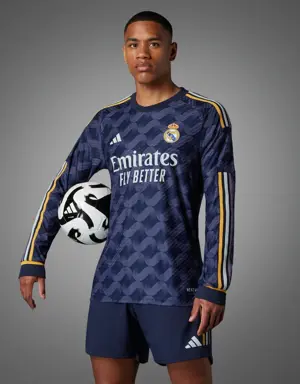 Real Madrid 23/24 Long Sleeve Away Authentic Jersey