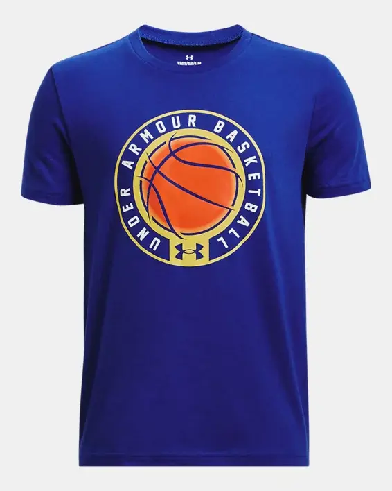 Under Armour Boys' UA Basketball Logo Short Sleeve. 1