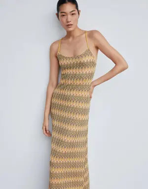 Mango Geometric pattern dress