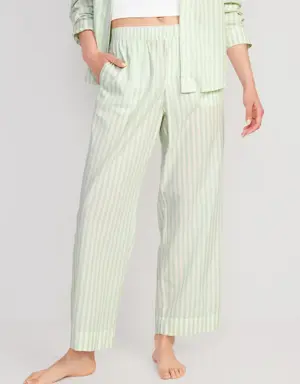 Matching High-Waisted Pajama Pants for Women green