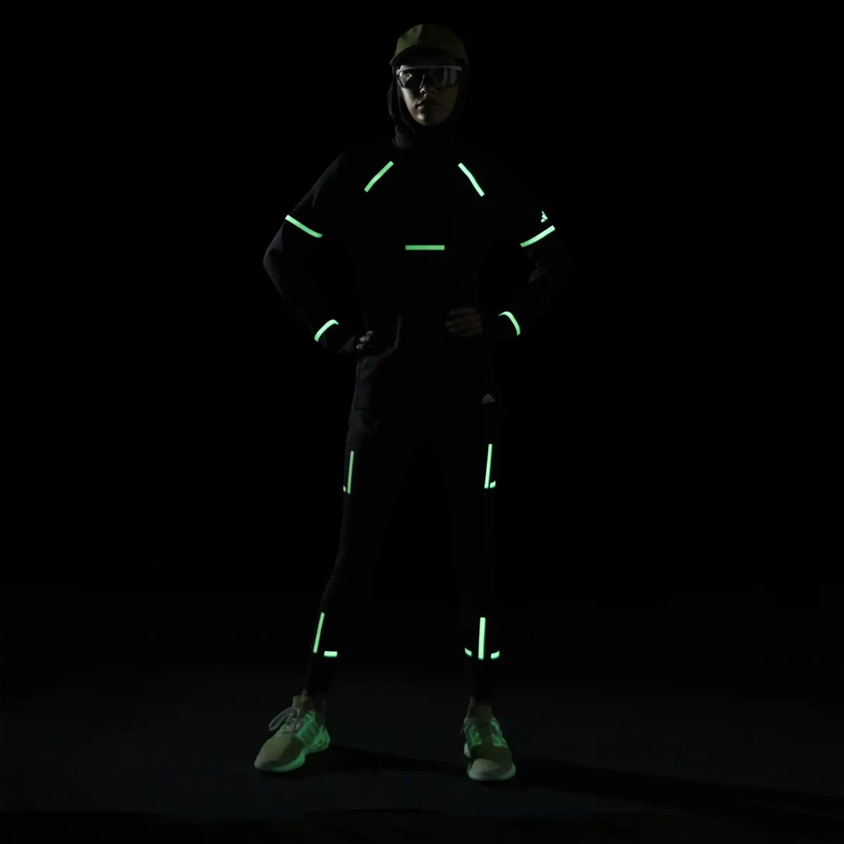 Adidas Reflect At Night X-City Long Sleeve Running Top. 2