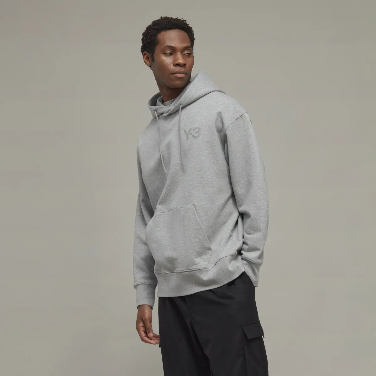 Adidas Y-3 Classic Chest Logo Hoodie. 2