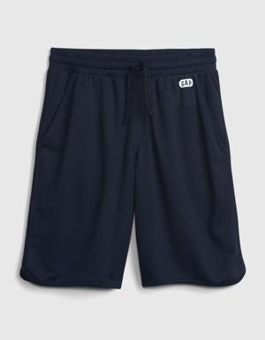 Gap Fit Kids Mesh Pull-On Shorts blue