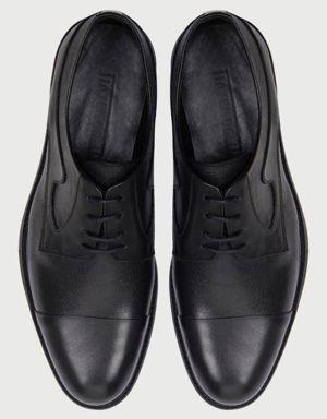 Siyah %100 Deri Klasik Ayakkabı