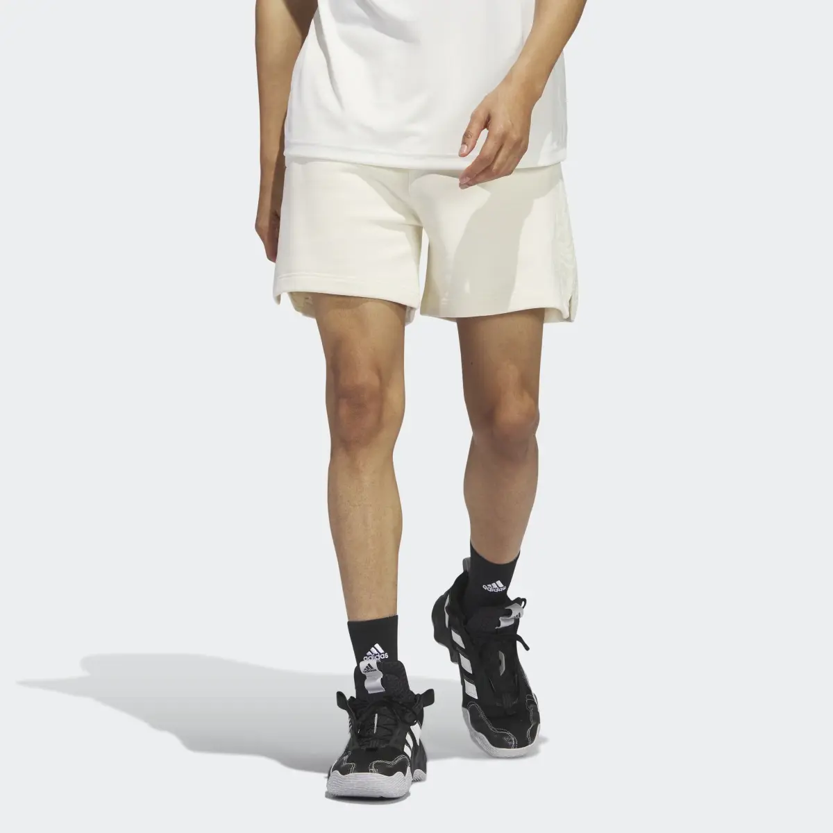 Adidas Harden Quilted Shorts. 1