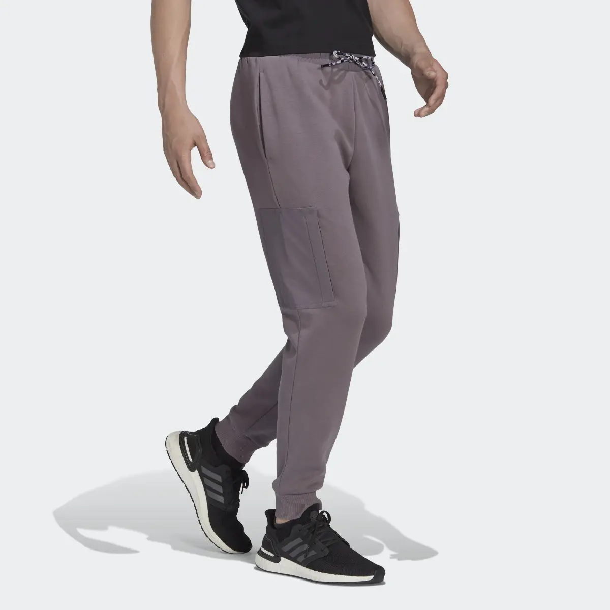 Adidas Essentials BrandLove Fleece Joggers. 3