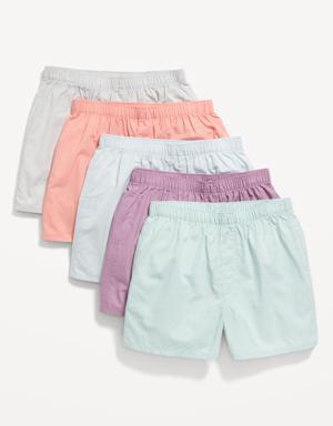 Old Navy Soft-Washed Boxer Shorts 5-Pack for Men -- 3.75-inch inseam multi