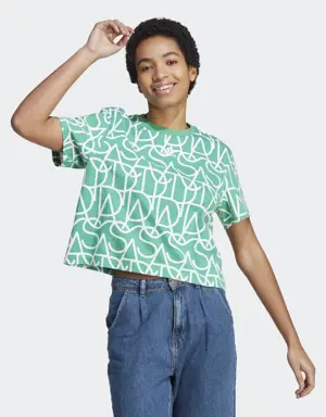 Allover adidas Graphic Boyfriend T-Shirt