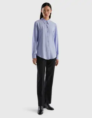 regular fit shirt in sustainable viscose