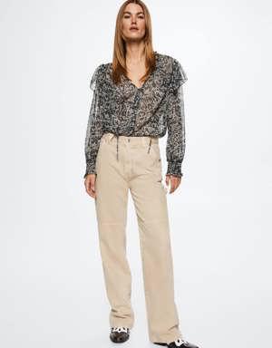 Paisley chiffon blouse