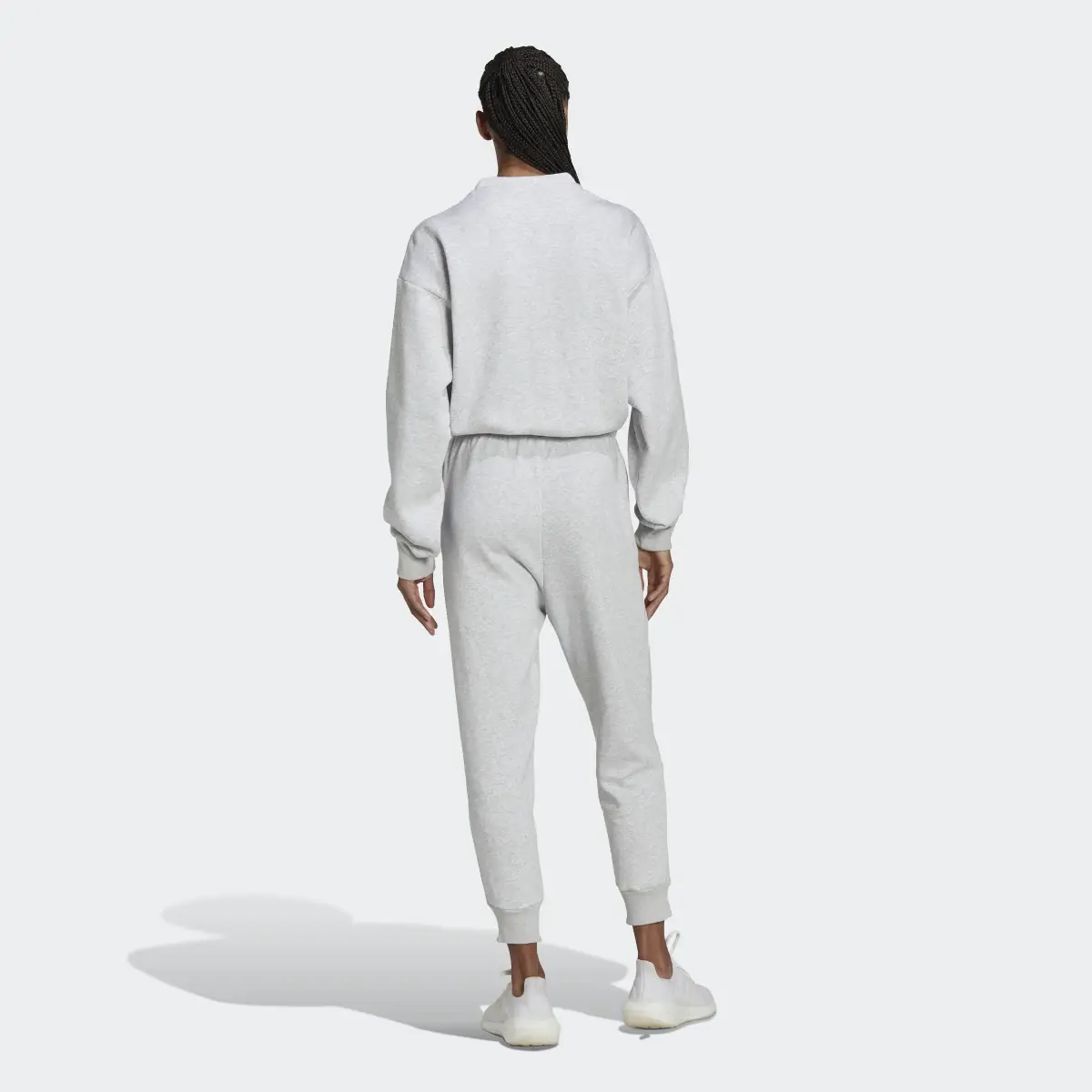 Adidas Studio Lounge 7/8 Length Fleece Bodysuit. 3