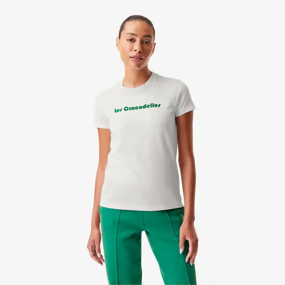 Lacoste Women's Lacoste x Bandier Jersey T-Shirt. 1