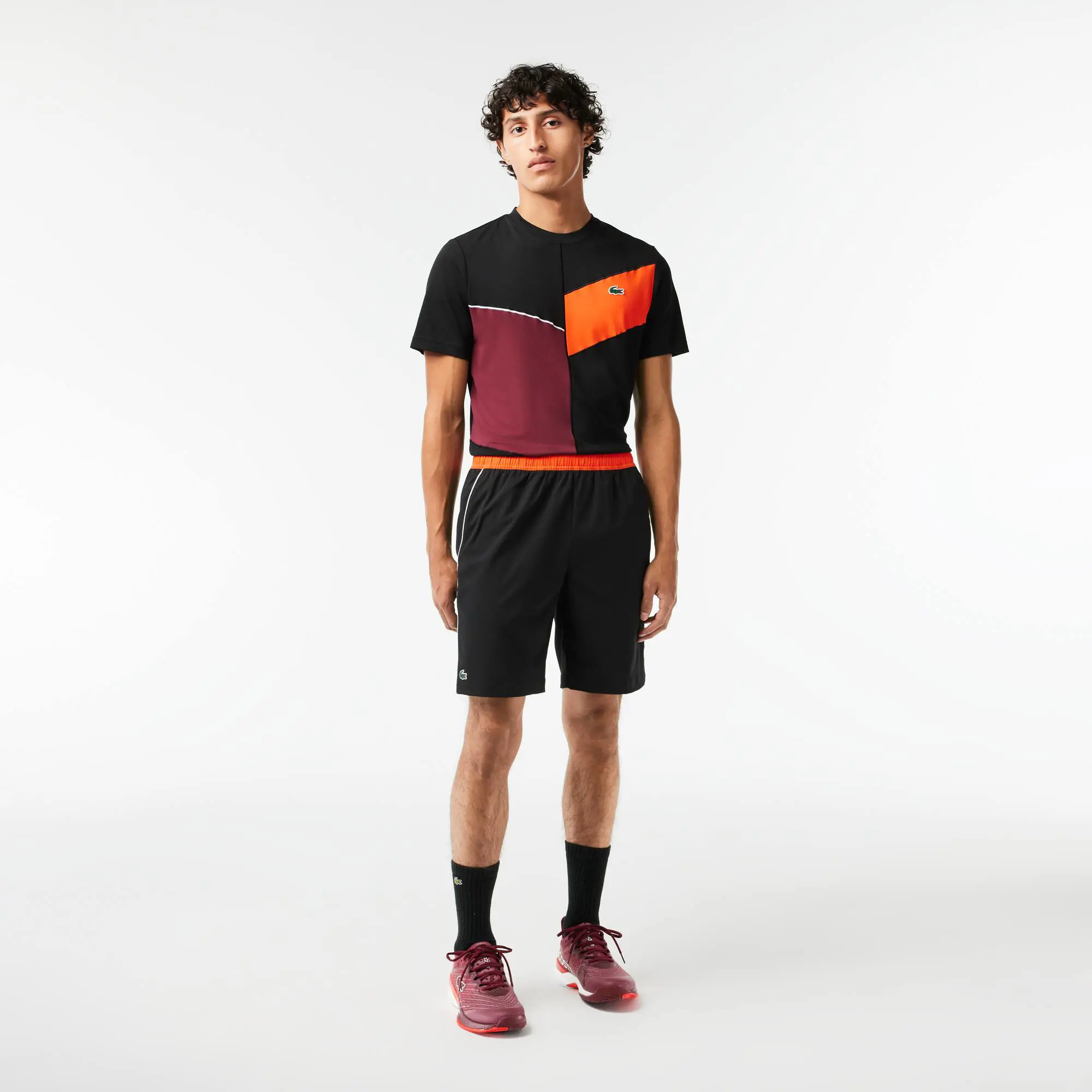 Lacoste Recycled Fabric Stretch Tennis Shorts. 1
