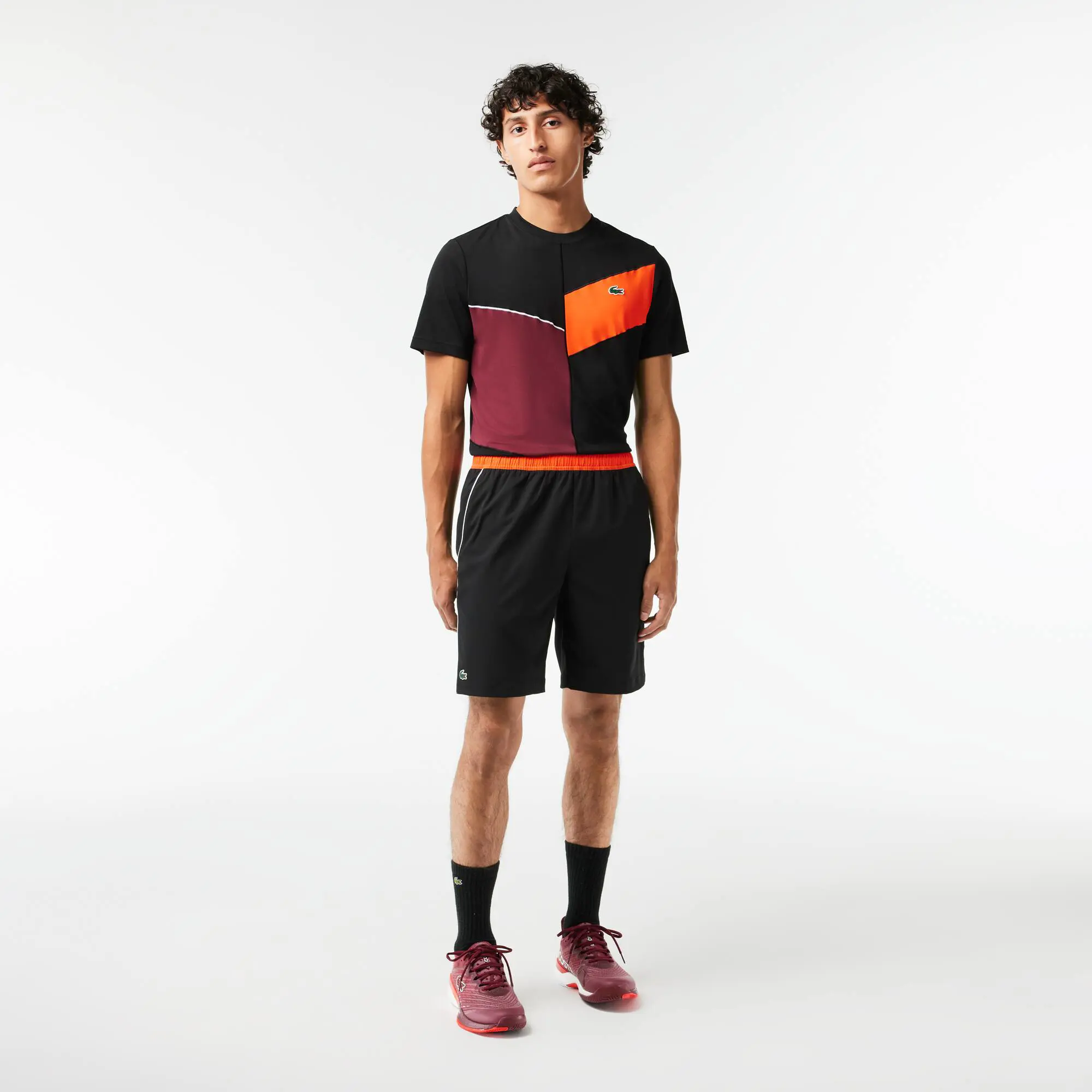 Lacoste Short Tennis en tissu extensible et recyclé. 1