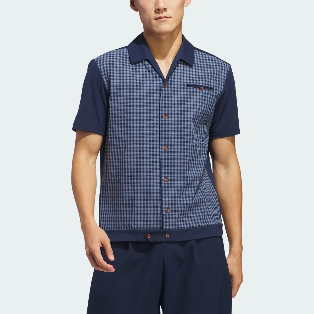 Adidas x Malbon Button Polo Shirt. 1