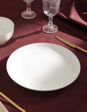 bone china filo dinner plate