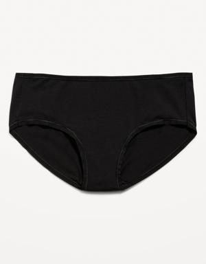 Mid-Rise Classic Hipster Underwear for Women black
