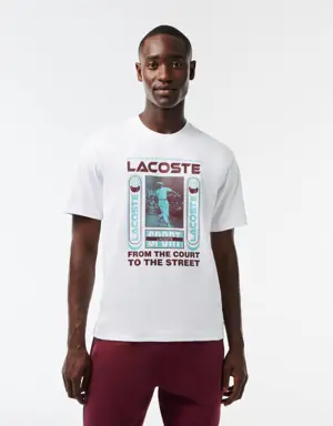 Unisex Relaxed Fit René Lacoste Print T-Shirt