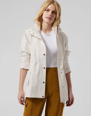 Athleta RainOut Sutro Trench white