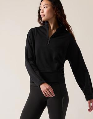 Athleta Altitude Polartec&#174 Half Zip Sweatshirt black