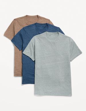 Slub-Knit T-Shirt 3-Pack for Men beige