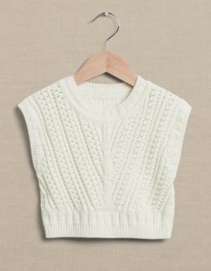 Juliette Dolman Sweater for Baby + Toddler white