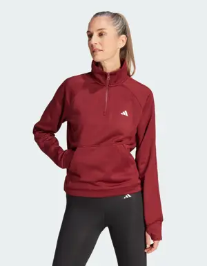 Aeroready Game & Go Quarter-Zip Fleece Top