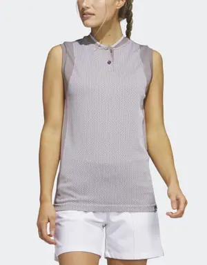 Adidas Ultimate365 Tour Sleeveless Primeknit Golf Polo Shirt