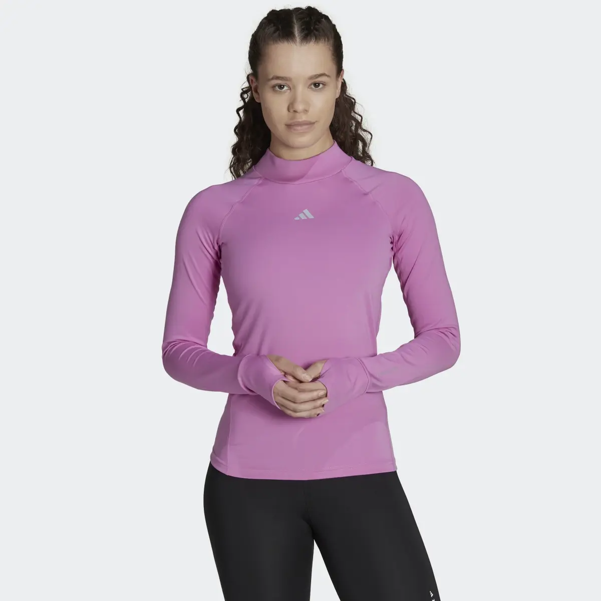 Adidas Techfit AEROREADY Warm Long-Sleeve Top Training Long-Sleeve Top. 2