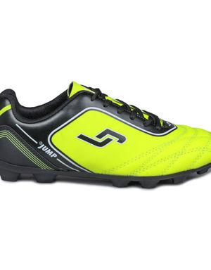 26752 Neon Sarı - Siyah - Beyaz Halı - Çim Saha Erkek Krampon Futbol Ayakkabısı