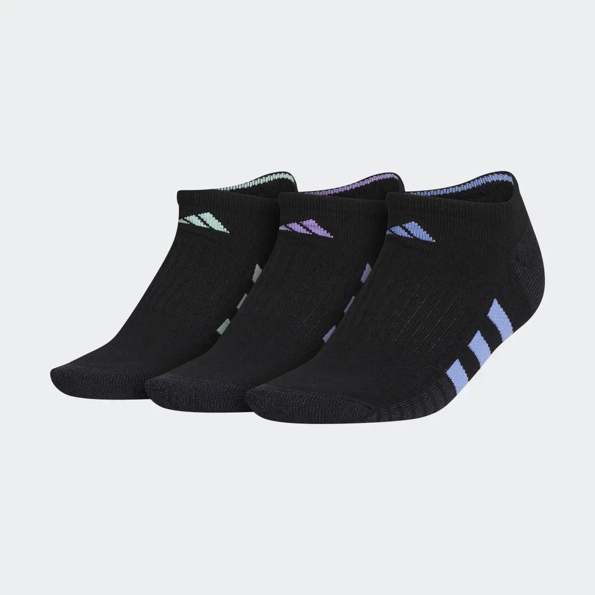 Adidas Cushioned 3 No-Show Socks 3 Pairs. 2