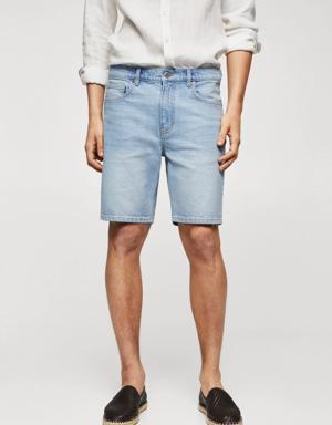 Regular Fit-Bermudashorts aus Jeans