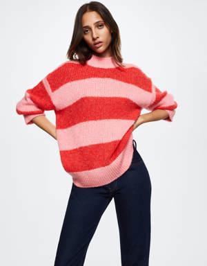 Pullover righe oversize
