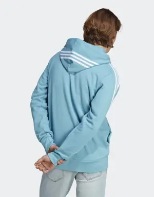 Adidas Sudadera con Gorro Essentials 3 Franjas Tela French Terry. 3