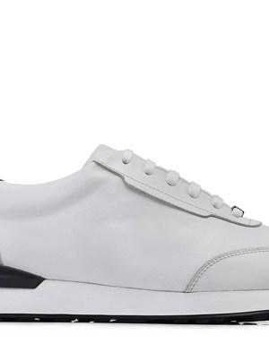 Beyaz Bağcıklı Sneaker Erkek Ayakkabı -34771-