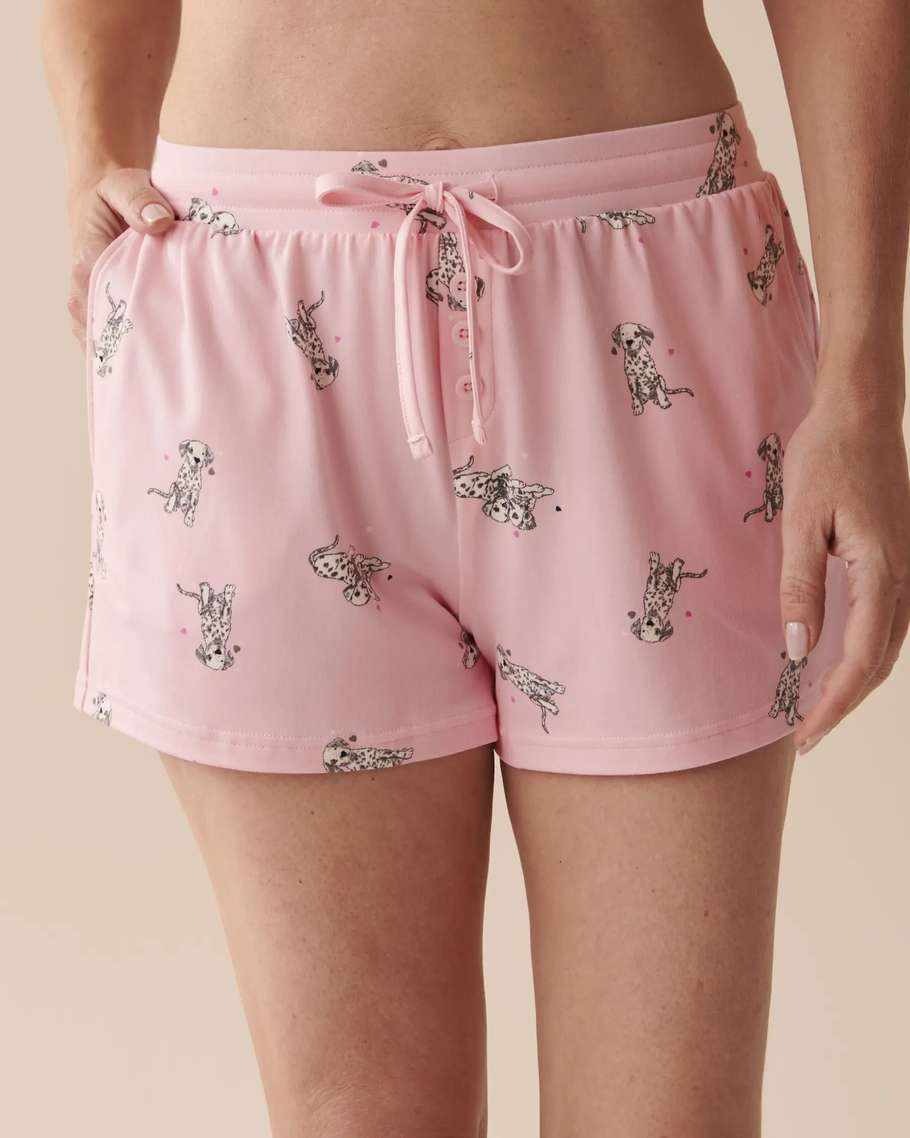 La Vie en Rose Dalmatians Super Soft Pajama Shorts. 3