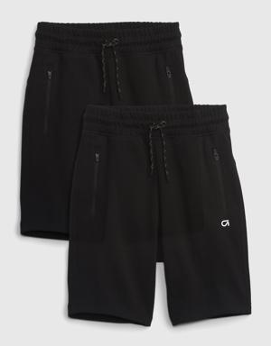 Gap Fit Kids Fit Tech Shorts (2-Pack) black