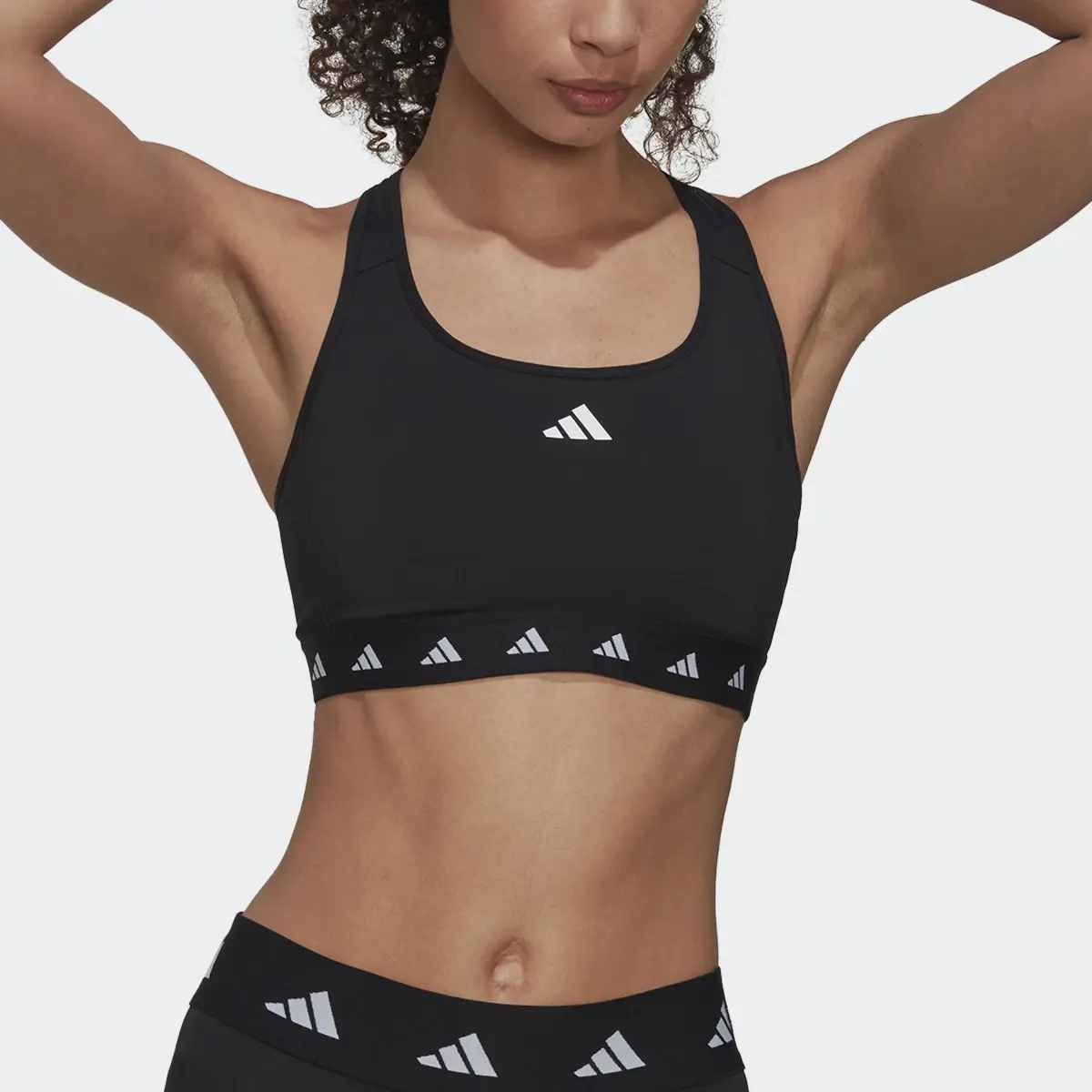 Adidas Reggiseno sportivo Powerreact Training Medium-Support Techfit. 1