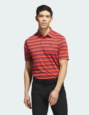 Two-Color Striped Golf Polo Shirt