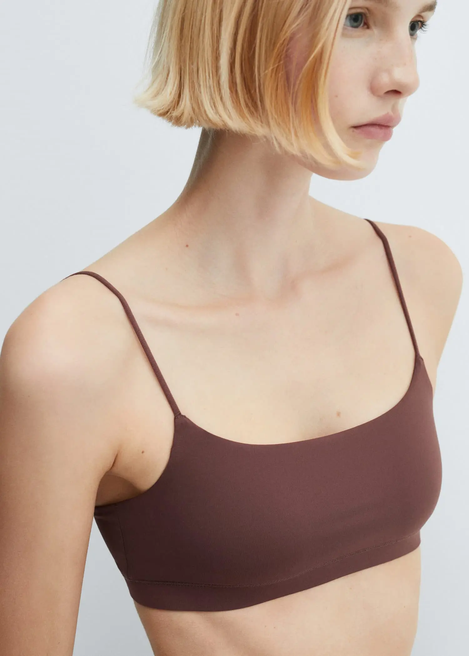 Mango Cropped top with thin straps. 1