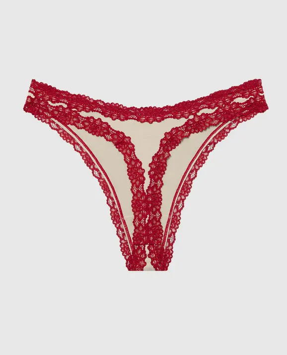 La Senza Ultrasoft Modal High Leg Thong Panty. 2