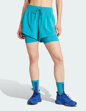 Adidas Short da allenamento adidas by Stella McCartney TruePurpose 2-in-1