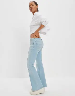 American Eagle Ne(x)t Level Super Low-Rise Flare Jean. 1 American Eagle Ne(x)t Level Super Low-Rise Flare Jean. 1