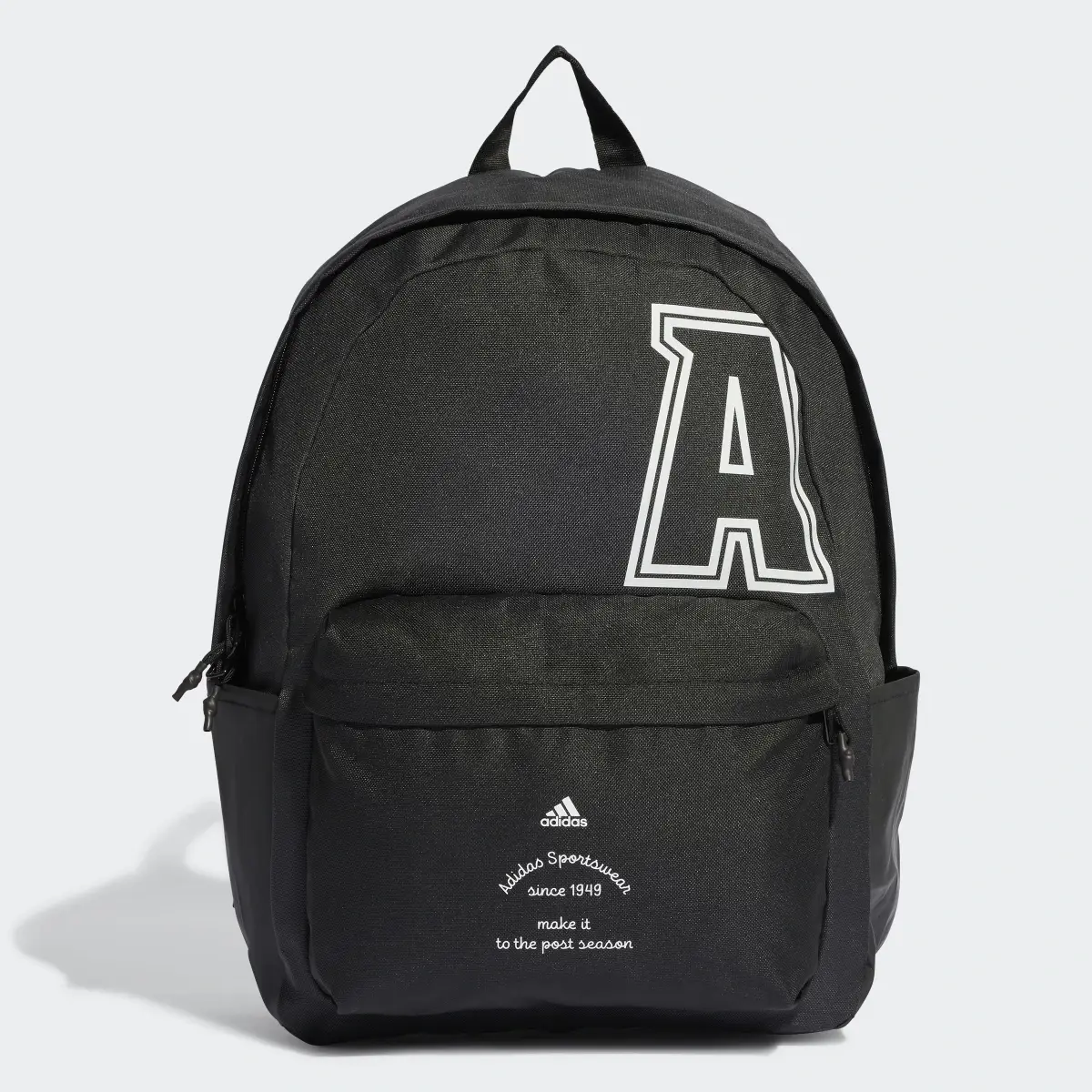 Adidas Classic Brand Love Initial Print Backpack. 1