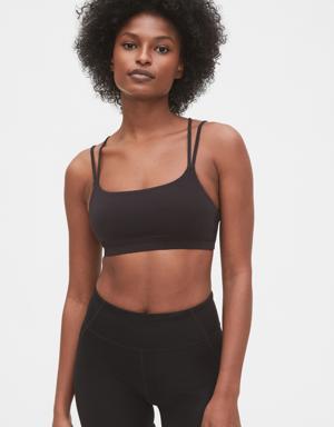 Fit Breathe Low Support Strappy Sports Bra black