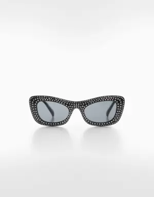 Sunglasses with rhinestone detail