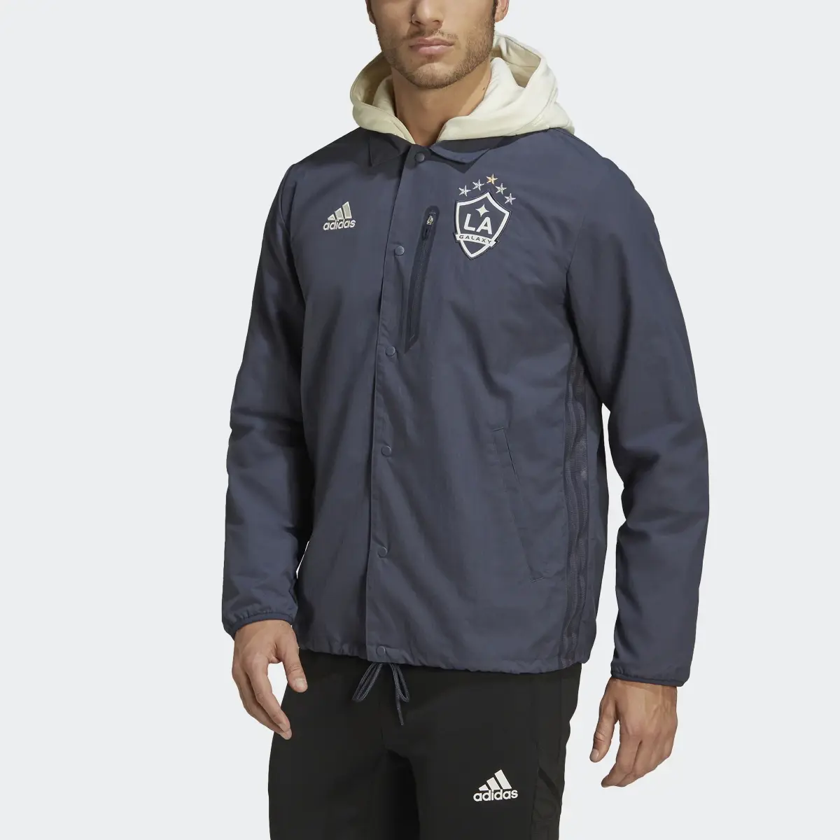 Adidas Chamarra Anthem Tiro LA Galaxy. 1